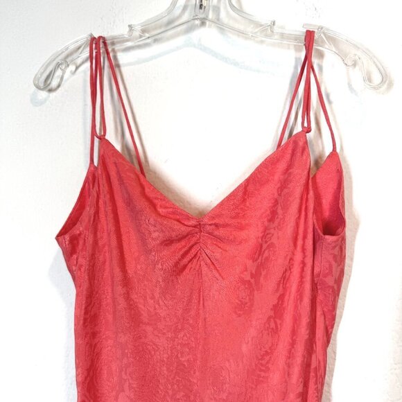 Zara Chemise Mini Slip Dress Coral Pink Small - Picture 5 of 14